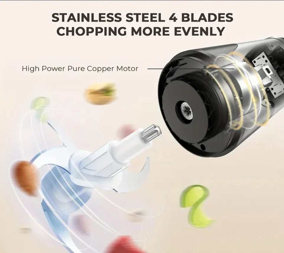 Ganiza 3-in-1 Chopper, Blender, and Grinder w/ Dual Bowls 🔥 Food Processor - Image 4 of 4