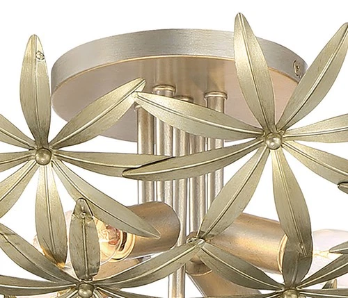 Minka Lavery 2144 Flower Child 4 Light 22"W Flush Mount Ceiling - Ambry Gold - Picture 9 of 11