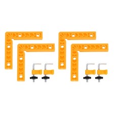 4Pcs Corner Clamp 90 Degree Right 4 Inch Angle Clamp Set, Yellow