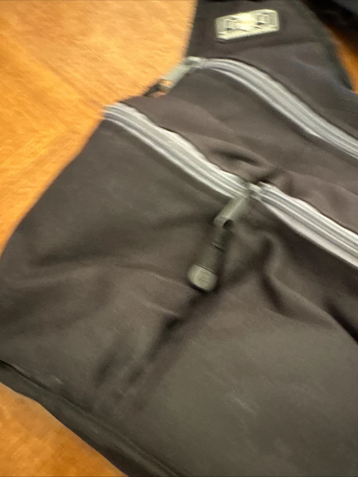 Diaper Dude Bag black gray trim Messenger Bag For Dads Cross Body - Image 3 of 4