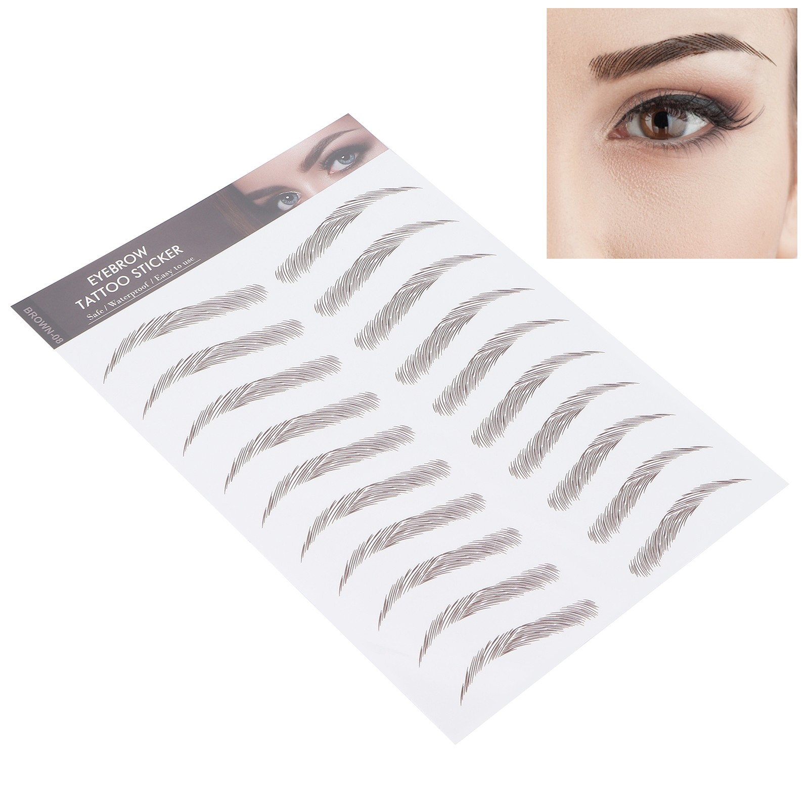 ˜Professional Waterproof Eyebrow Tattoo Sticker Eyebrow Transfer Sticker For