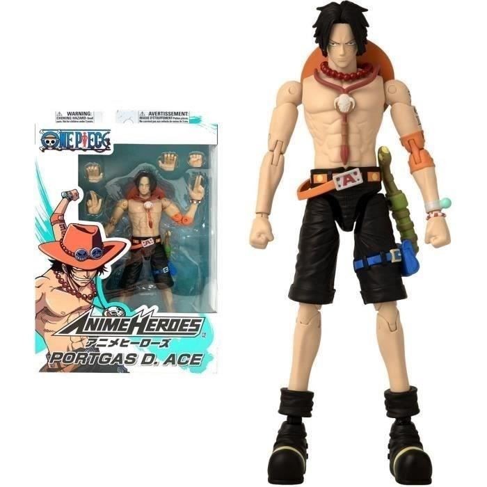 Figurine Portgas D. Ace Anime Heroes pour décoration de bureau Geek et étagère Manga