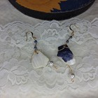 Authentic Oregon Coast Shell Earrings With Golden Wire Wrapping — photo 3