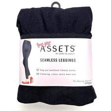 Assets by SPANX Seamless Leggings by Sara Blakely XL Denim Wash NWT