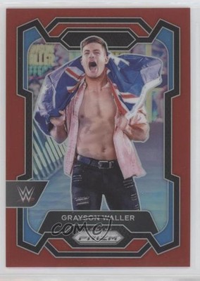 2024 Panini Prizm WWE Red Prizm 91/299 Grayson Waller #154 bn5