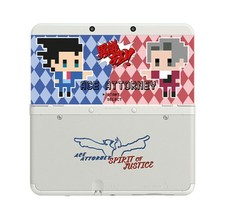 Ace Attorney Themed cover Replacement Shell for Nintendo New 3DS Console parts