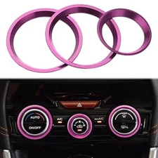 Climate Control Knob Outer Ring Covers Volume Air Conditioner Switch Trim Pink