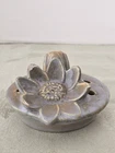 Antique Weller Pottery Lotus Bloom Flower Frog 1920s Weller Ware Gray
