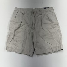 Vintage Polo Ralph Lauren Shorts Men 35 Khaki Beige Classic Preppy Pleated 90s