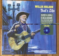 WILLIE NELSON That's Life LP LTD ED Barnes & Noble BLUE MARBLED COLOR VINYL. NEW