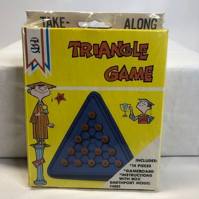 Vintage Smethport Take-Along Triangle Peg Game 1985 Brain Teaser Puzzle NEW