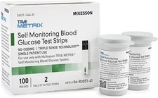 McKesson TRUE METRIX Blood Glucose Diabetic Test Strips 100 Count 06-R3051-41