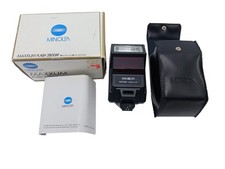 Minolta Maxxum 2800AF Camera Flash Shoe Mount With Leather Case - NEW OPEN BOX