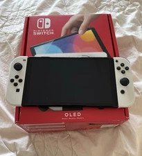 Nintendo Switch OLED Model Handheld Console - White/Black - OLED Display