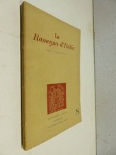 LA RASSEGNA D’ITALIA Nencia Barberino Gertrude Stein Gramsci Enrico V Olivier di
