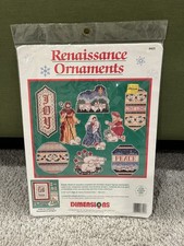 Cross Stitch Kit Renaissance Ornaments Dimensions 1992 NIP Christmas NOS NEW