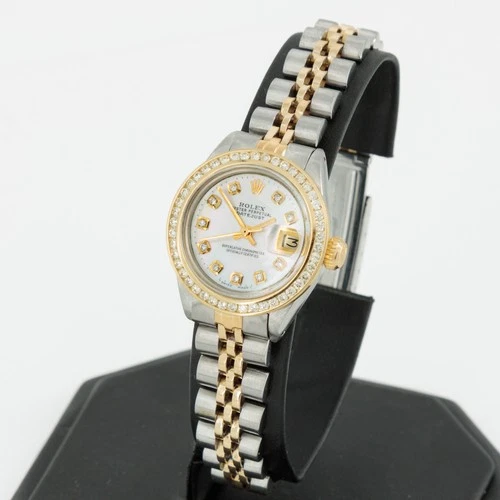 Ladies' Rolex OP Datejust Ref.#6917 Two-Tone 26mm MOP Dial Watch W247708-1