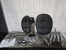 Office Stool Short Chair Adjustable 13.5'' to 15.5'' Black
