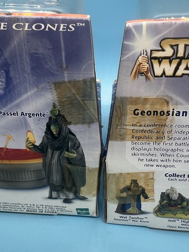 Star Wars 2003 L'attacco dei cloni Geonosian War Room & War Chamber Set - Nuovo - Foto 12 di 19
