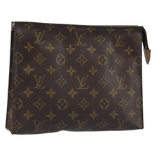 LOUIS VUITTON Monogram Poche Toilette 26 Pouch M47542 LV Auth ka2903