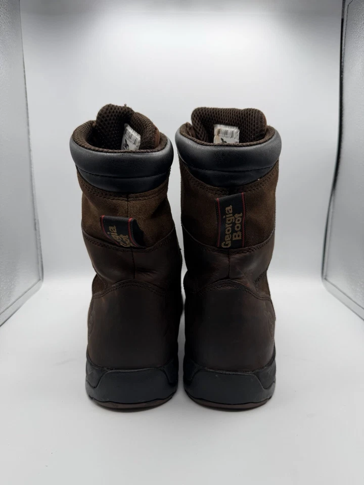Georgia Boot G9453 Botas de Trabajo Impermeables Hombres 11M EH Resistente al Deslizamiento Cuero Marrón Foto 4 de 4