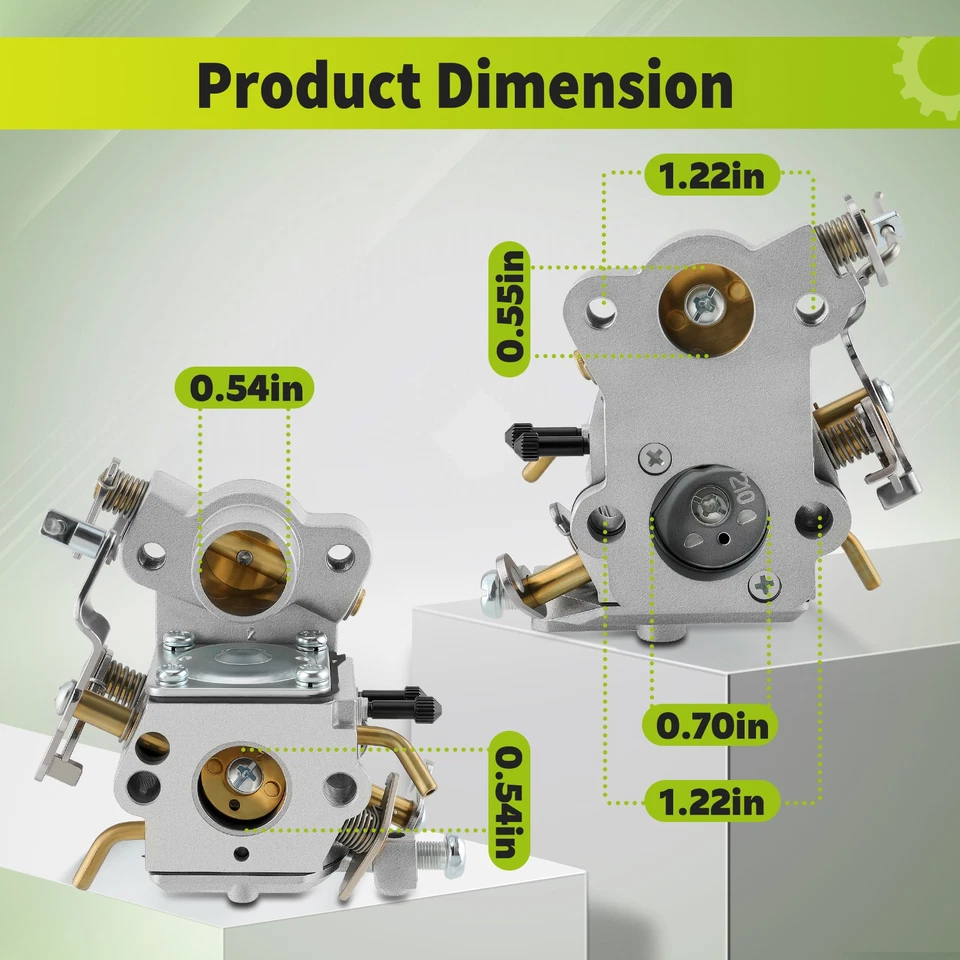 Carburador carburador 2 ciclos motosierra a gas para Poulan P3314 14 pulgadas 14"" 33cc Foto 2 de 4