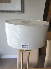 CHELSOM Oval Lampshade with Diffuser 25x14cm 14cm high. For Tight Spaces NEW £38