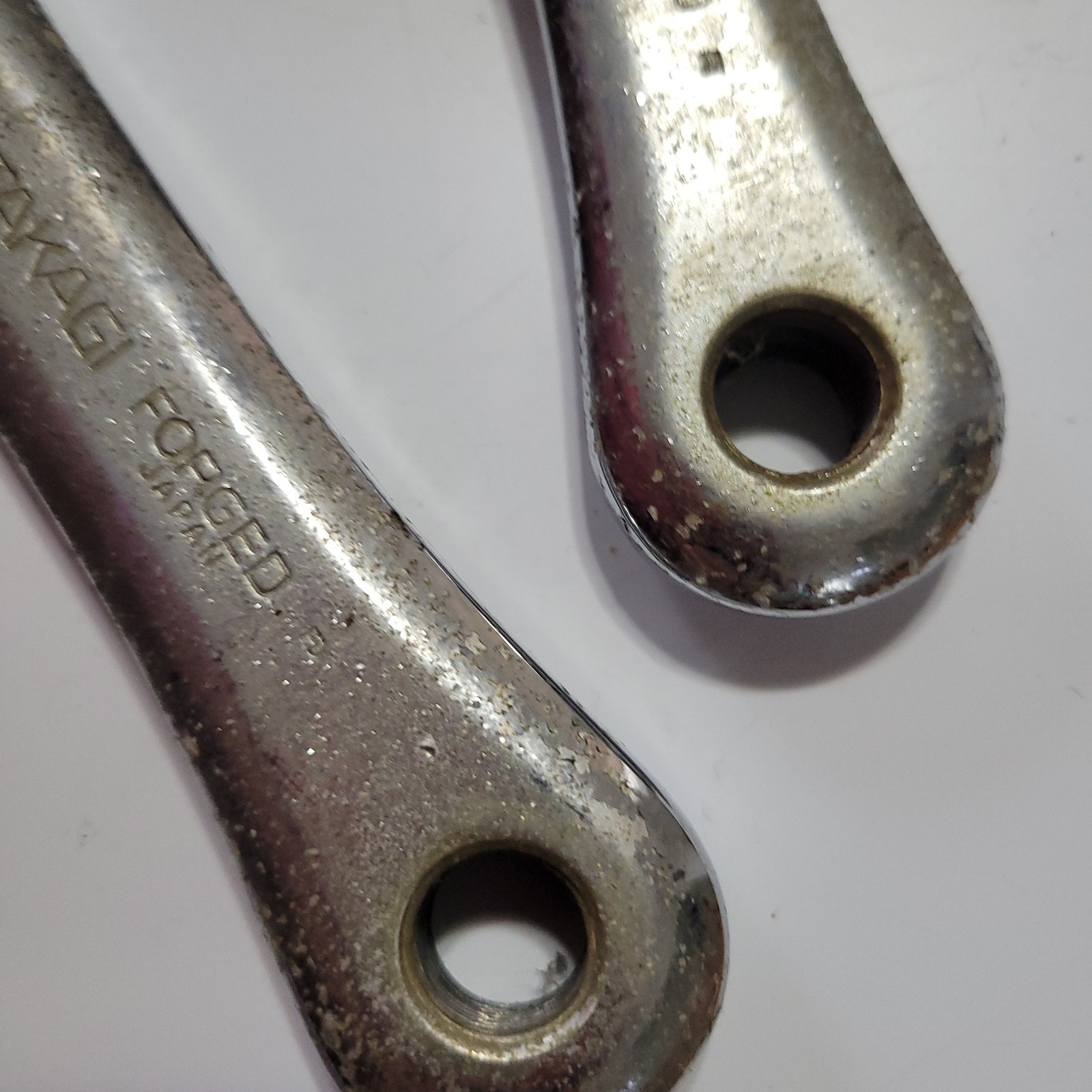 old school Takagi Ultra Dyno 170mm 44 T 3 piece bmx bike cranks