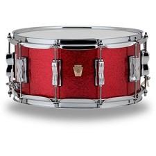 Ludwig 6.5 X 14 classic Maple Snare Drum red sparkle