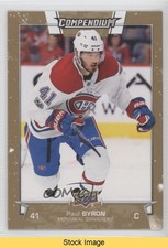 2017-18 Upper Deck Compendium Gold Paul Byron #438 READ 4fl