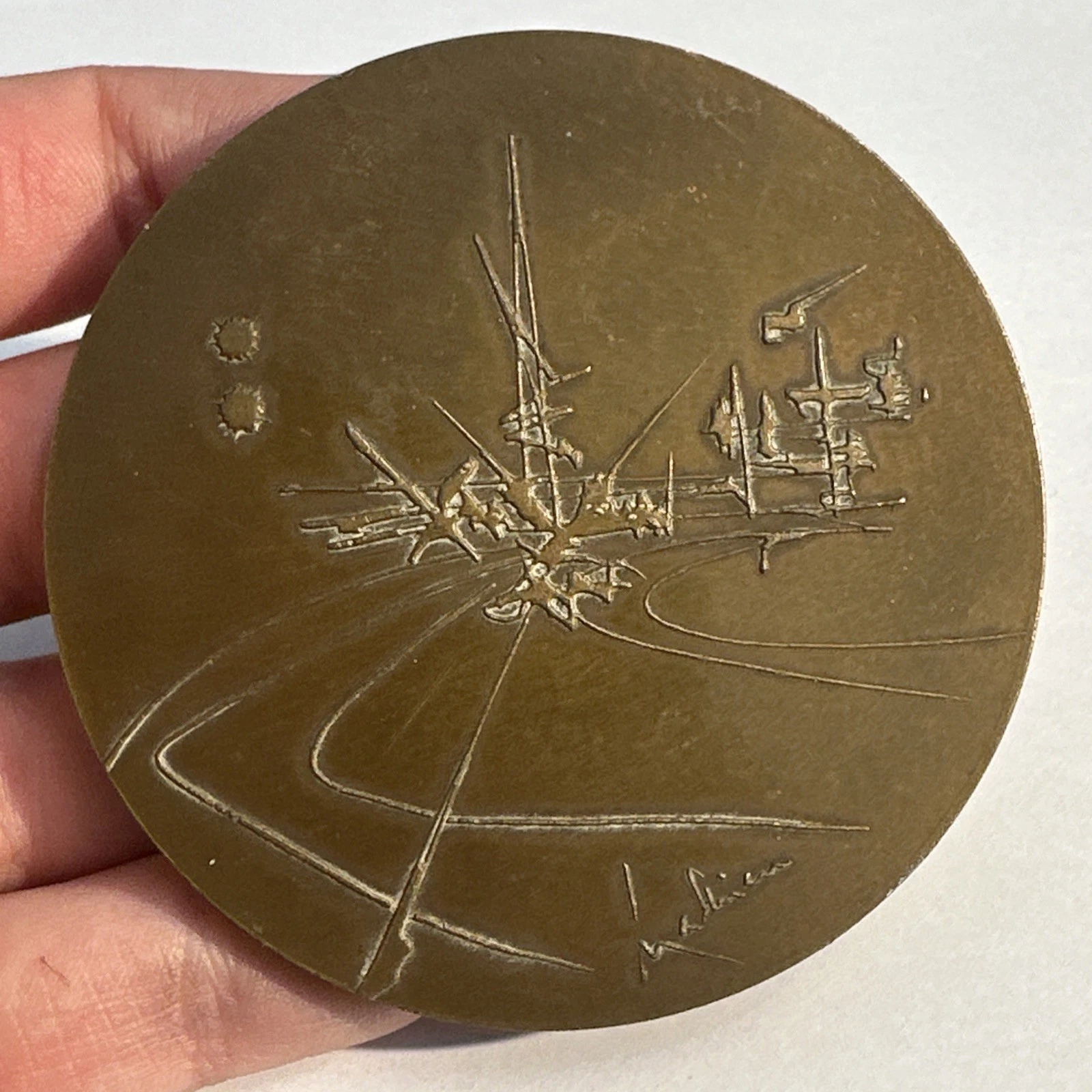 Médaille Société Nationale Des Chemins De Fer Français 1968 En Bronze ￼