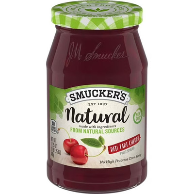 Smucker's Natural Red Tart Cherry Fruit Spread, 17.25oz