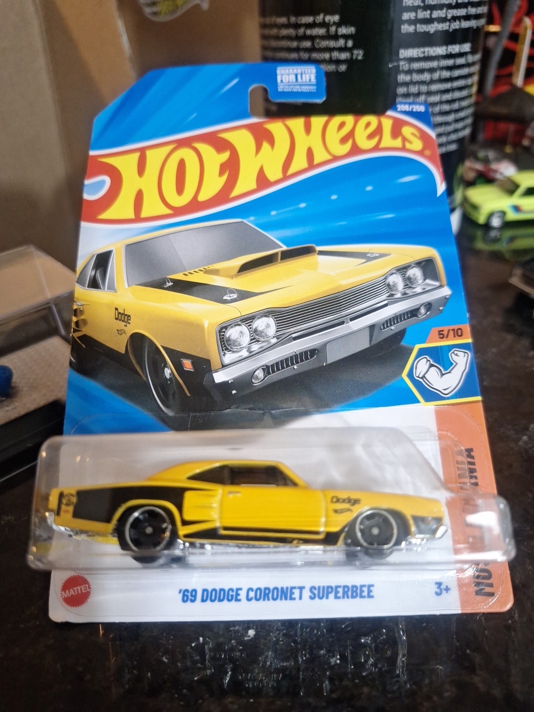 2025 HOT WHEELS MUSCLE MANIA #5/10 YELLOW '69 DODGE CORONET SUPERBEE