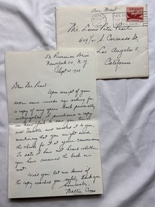Milton Cross Personal Handwritten Letter and Envelope with Signature 1948 