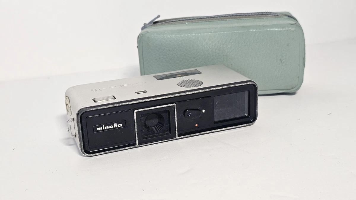 ミノルタ16   アンティーク フィルムカメラ Vintage Minolta 16 MG Subminiature Camera Japan 16mm Silver | eBay