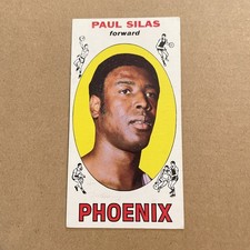 Topps 1969-70 Paul Silas #61 Phoenix Suns Basketball Rookie Base Set Card. rookie card picture