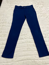 PLACE Girls Navy Blue Dress Pants Size 8 Bootcut Regular Fit Pockets Button Zip