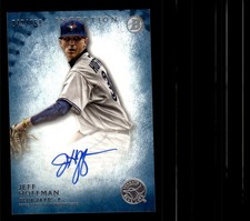 2015 BOWMAN INCEPTION JEFF HOFFMAN PA-JH AUTOGRAPH BLUE 42/150 TORONTO BLUE JAYS
