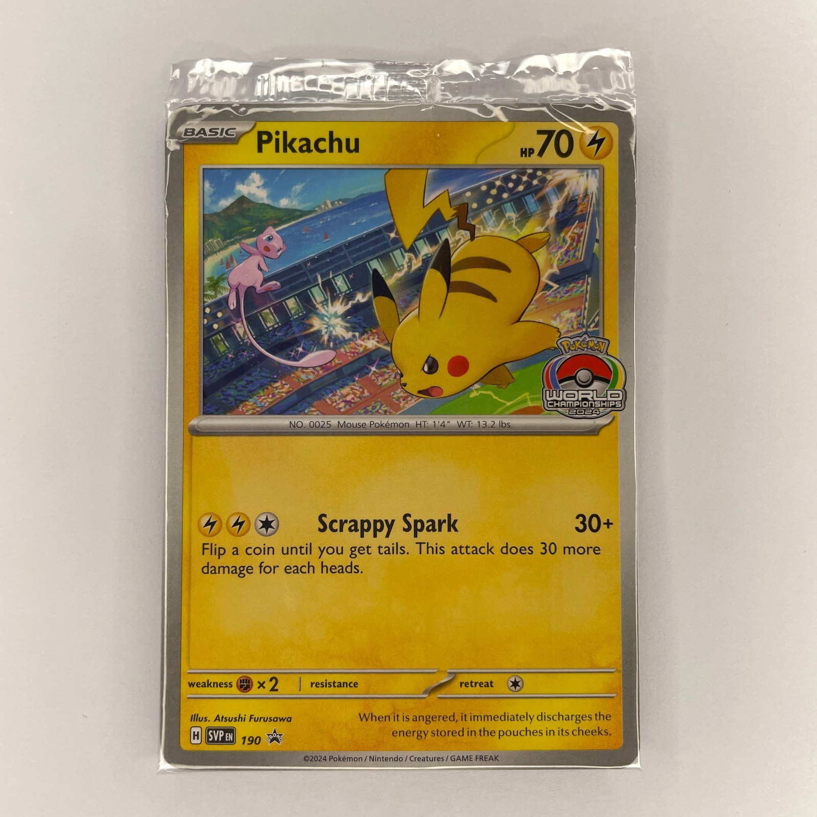 SEALED PIKACHU SVP 190 BLACK STAR PROMO SCARLET & VIOLET POKEMON
