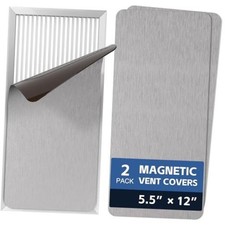 2 Pack Strongest Magnetic Vent Covers 5.5"x12", Magnet 5.5 12 In Gray,2Pack