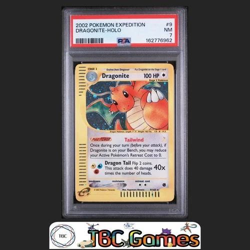 Dragonite Holo Expedition #9 PSA 7