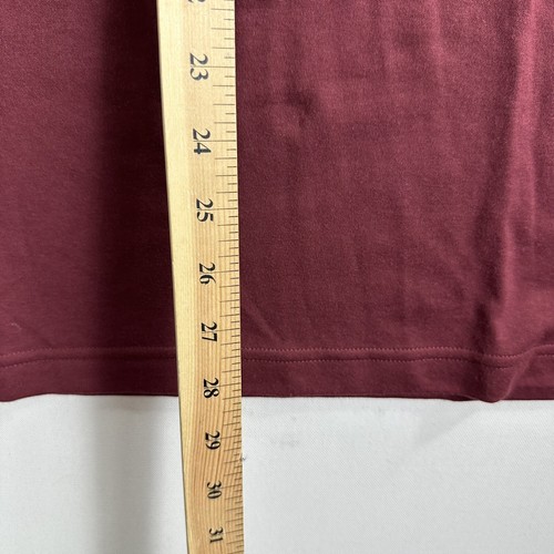 LL Bean Mock Neck Long Sleeve Sweatshirt Mens Medium Red 0KW38 Vintage Y2K 90's - Picture 7 of 8