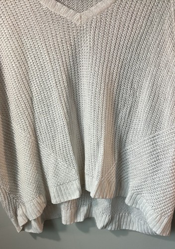 Polo Ralph Lauren White 💯 linen Sweater Womens XL - 第 5/7 張圖片