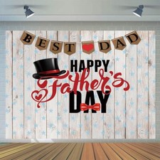 7x5ft Father's Day Backdrop Father's Day Retro Wood Backdrop Father's Day Par...