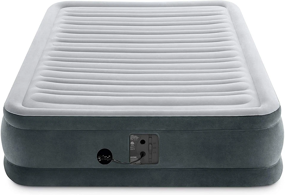 Colchón de aire de felpa Intex Comfort Deluxe Dura-Beam cama con bomba incorporada - completo Foto 4 de 4