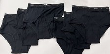 NEW Black Vintage 6 Lot Jockey Classic Briefs Size 36 Y Underwear Tighty Whitey