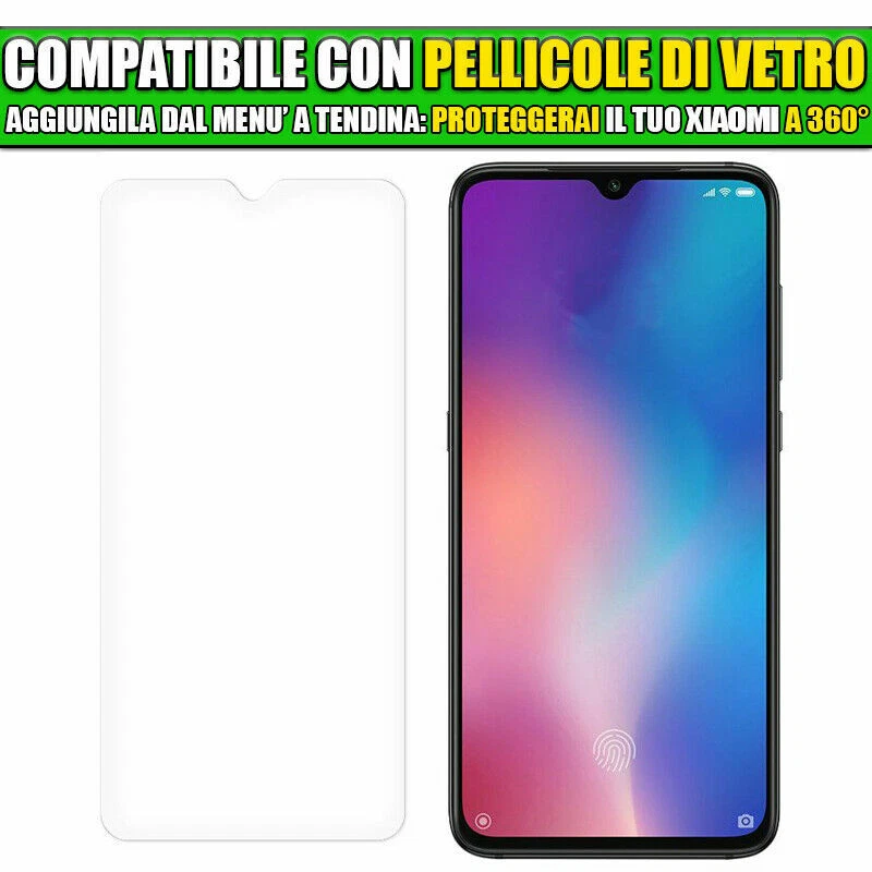 Cover per Xiaomi Redmi Note 8 Pro Silicone Custodia Protezione + Pellicola Vetro - Immagine 2 di 4