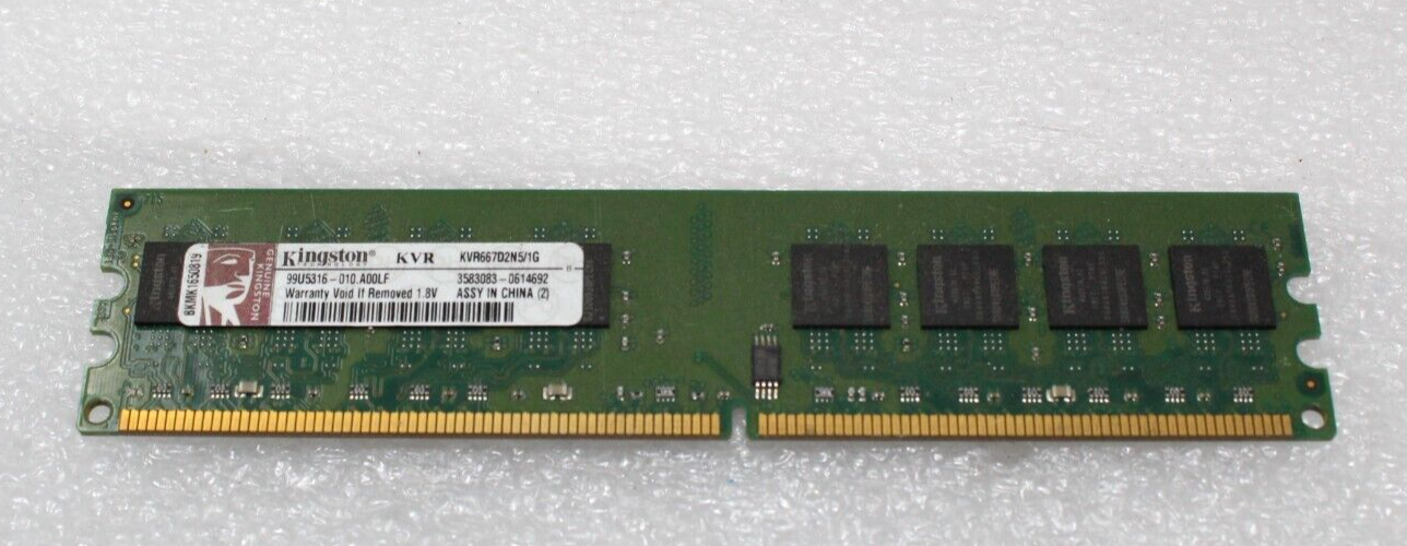 Kingston 99U5316-010.A00LF 1GB DDR2 Desktop Memory KVR800D2N6/1G | eBay