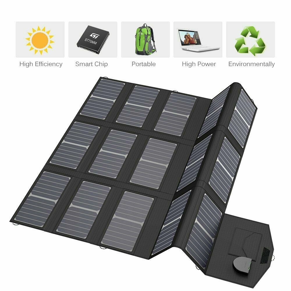 Panneau solaire pliable 100W chargeur solaire ALLPOWERS USB DC pour tablette et randonnée