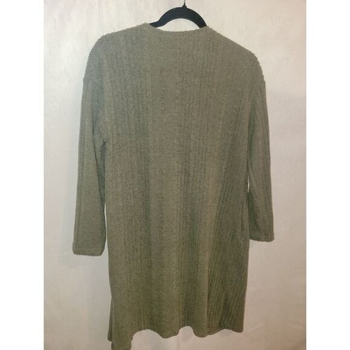 Shein Girls Size 11/12 Knee Length Green Cardigan CB6/70 - Picture 4 of 6